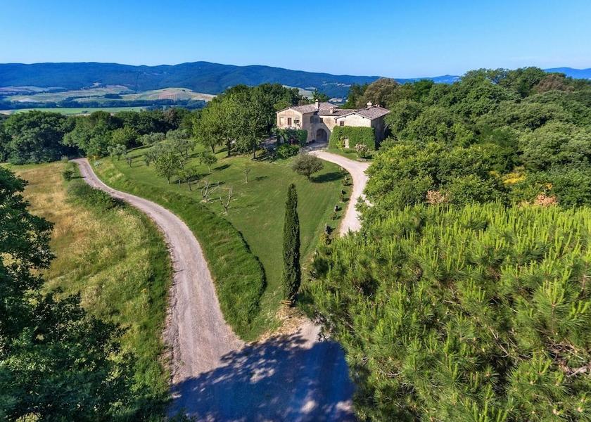 Tuscany Buonconvento Aerial View
