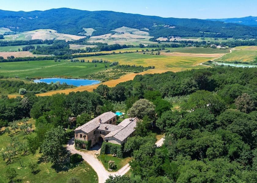 Tuscany Buonconvento Aerial View