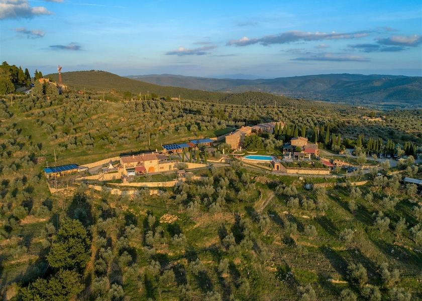 Tuscany Bucine Aerial View