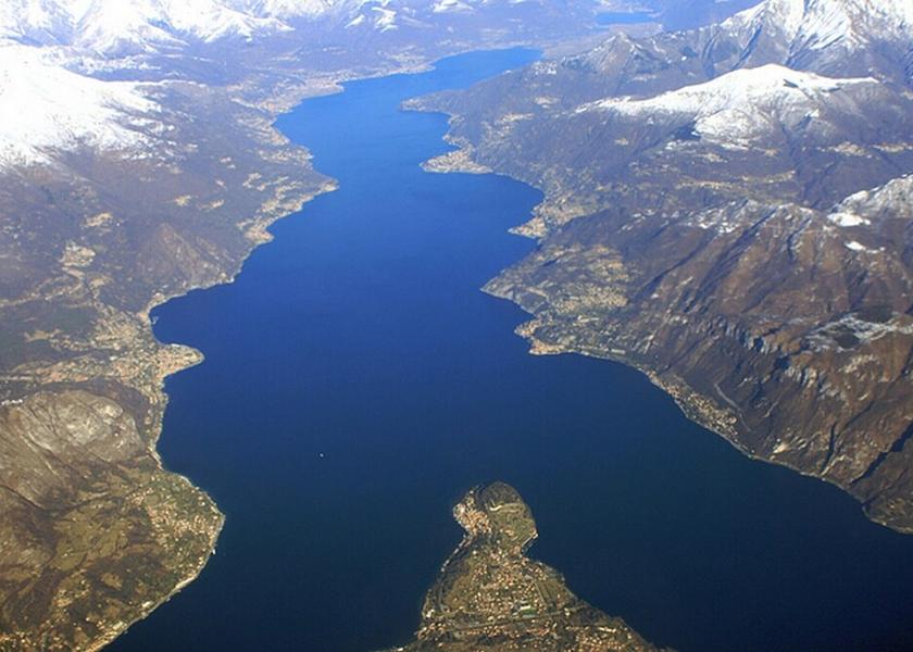 Lombardy Bellano Aerial View