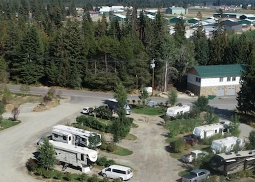 Idaho Bonners Ferry Aerial View