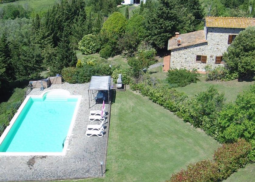 Tuscany Pomarance Aerial View