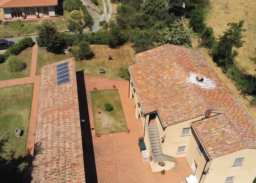 Tuscany Pomarance Aerial View