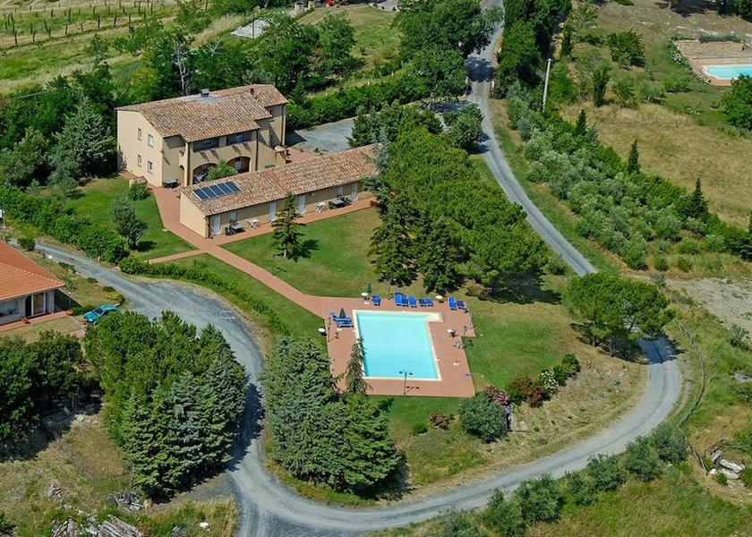 Tuscany Pomarance Aerial View