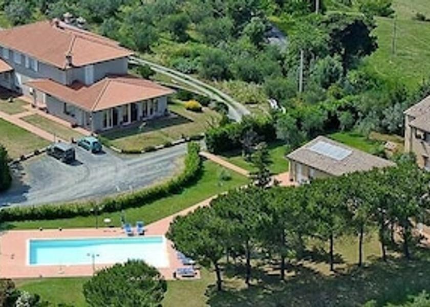 Tuscany Pomarance Aerial View