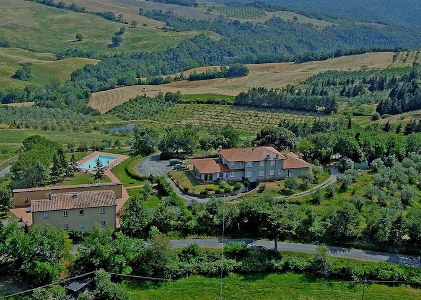 Tuscany Pomarance Aerial View