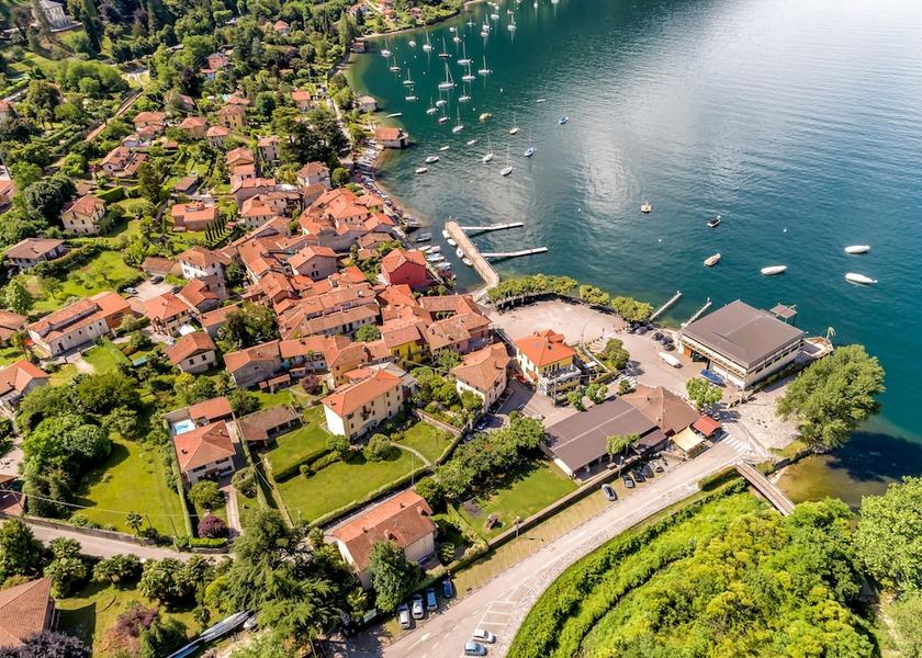 Lombardy Castelveccana Aerial View