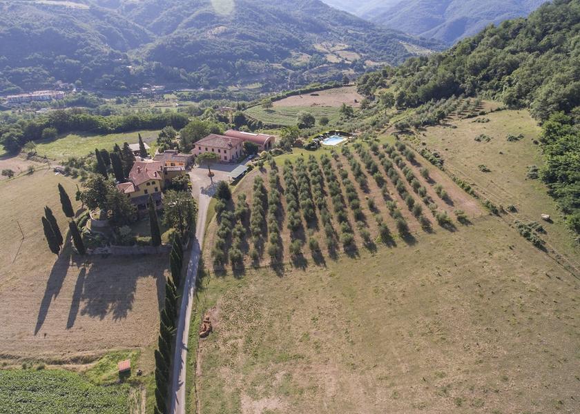 Tuscany Dicomano Aerial View