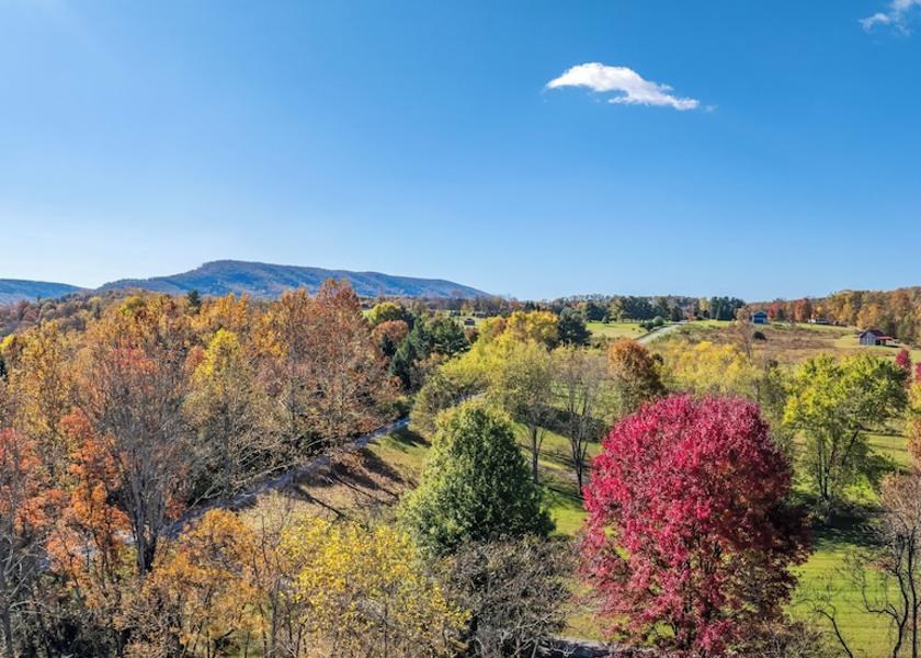 West Virginia Berkeley Springs Aerial View