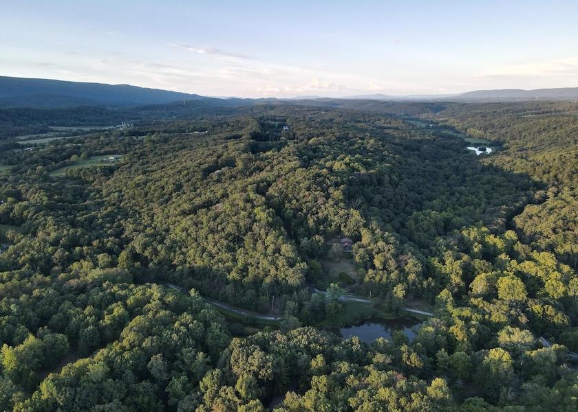 West Virginia Berkeley Springs Aerial View