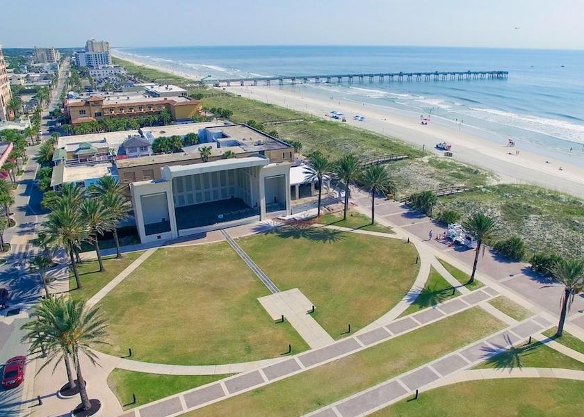 Florida Jacksonville Beach Aerial View