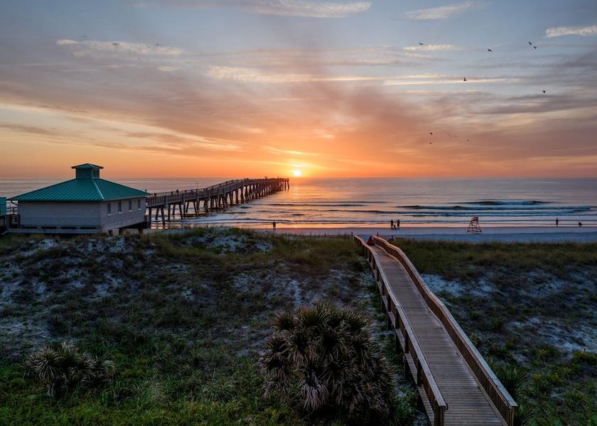 Florida Jacksonville Beach View from Property