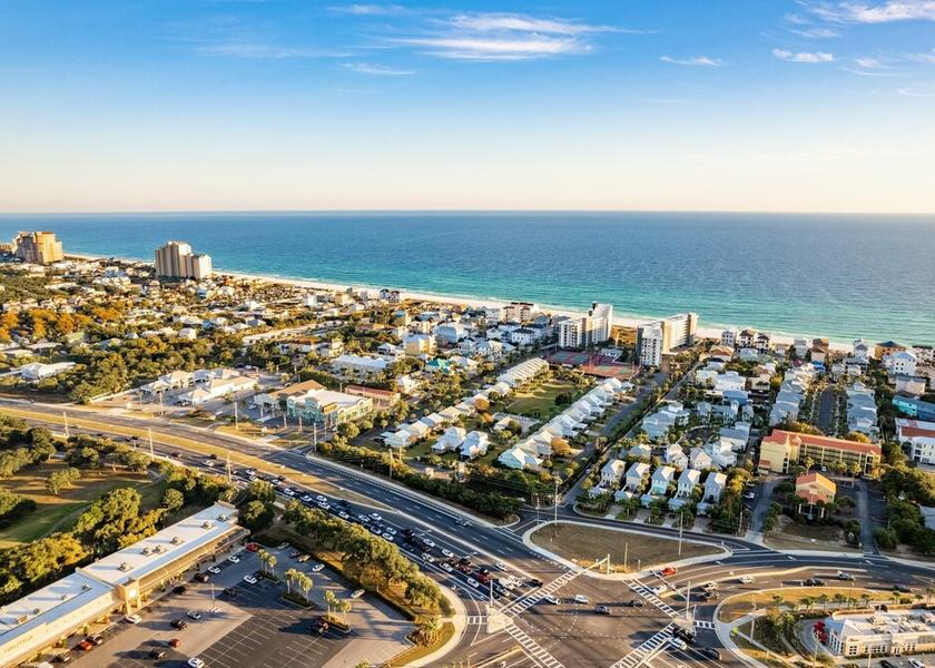 Florida Miramar Beach Aerial View