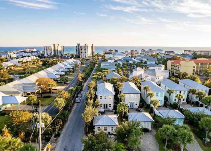 Florida Miramar Beach Aerial View