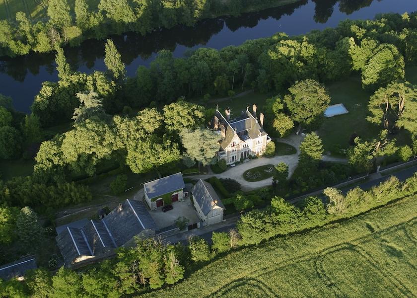 Nouvelle-Aquitaine La Roche-Posay Aerial View