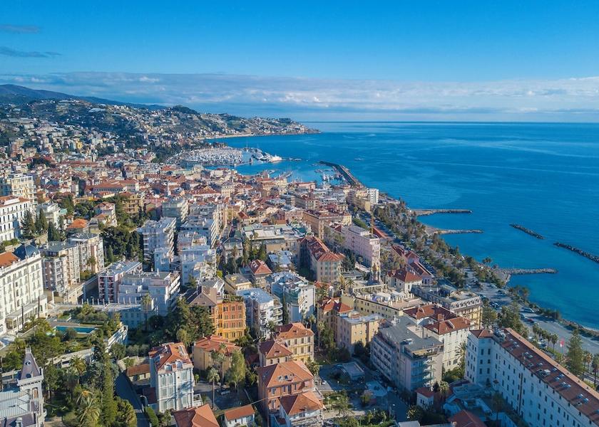 Liguria Sanremo Aerial View