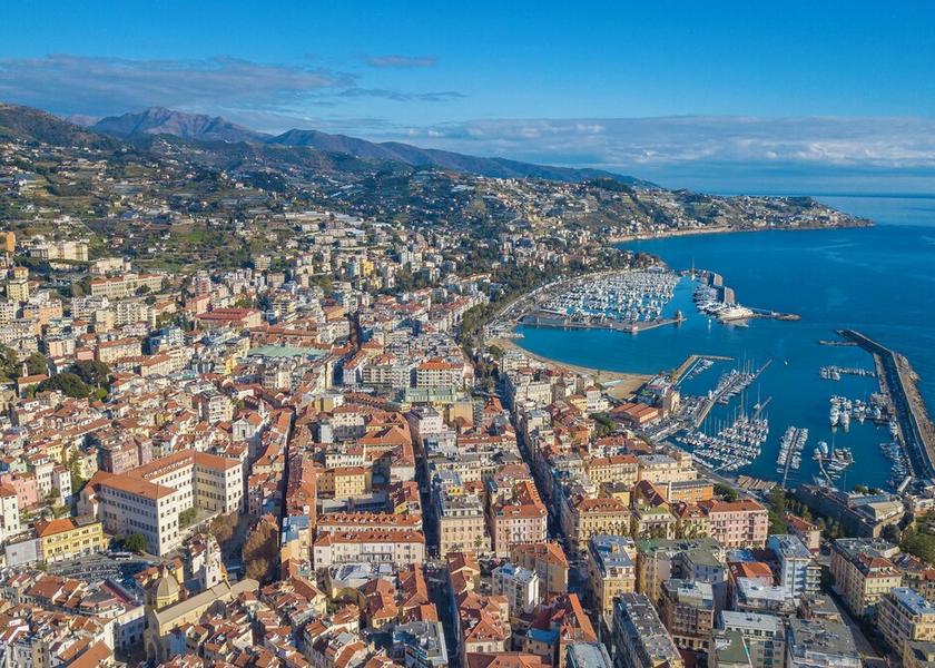 Liguria Sanremo Aerial View
