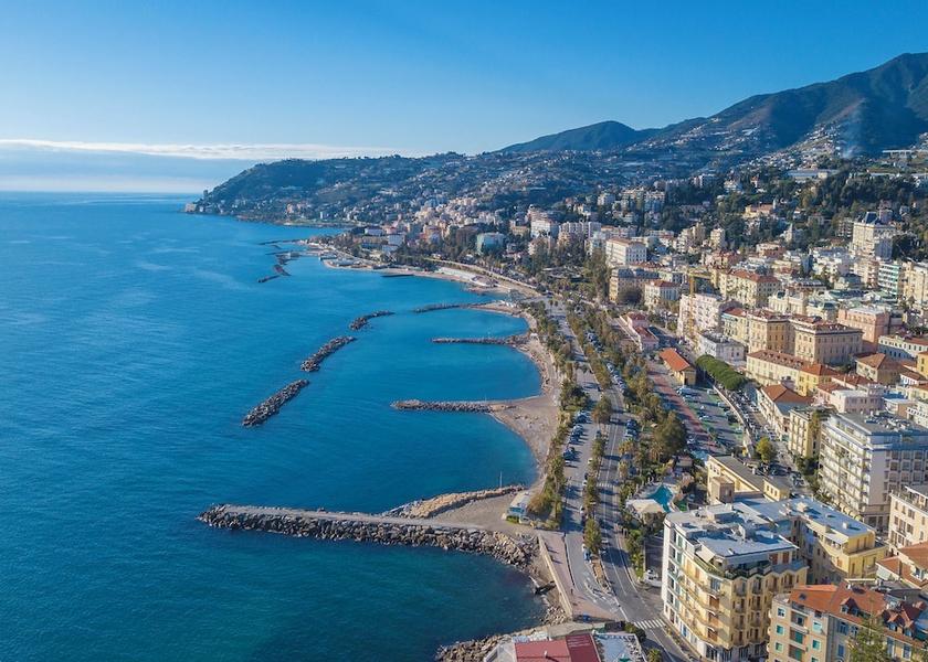 Liguria Sanremo Aerial View