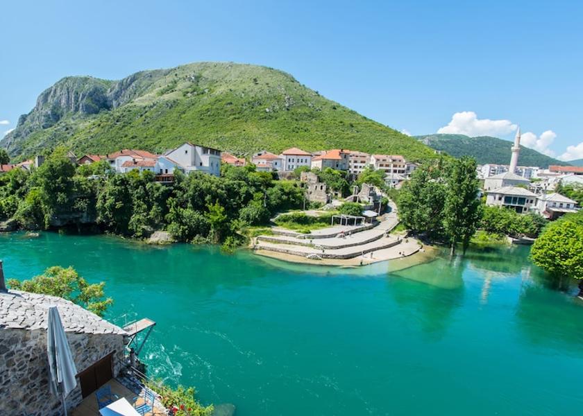 Herzegovina-Neretva Canton Mostar City View from Property