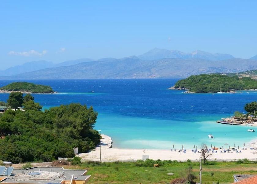 Vlorë County Ksamil Aerial view