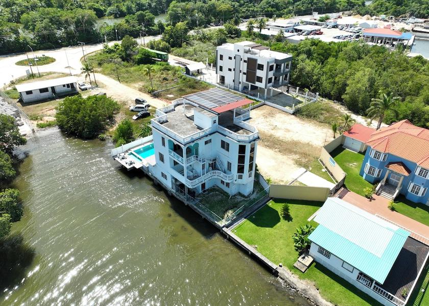 Belize Belize City Aerial view