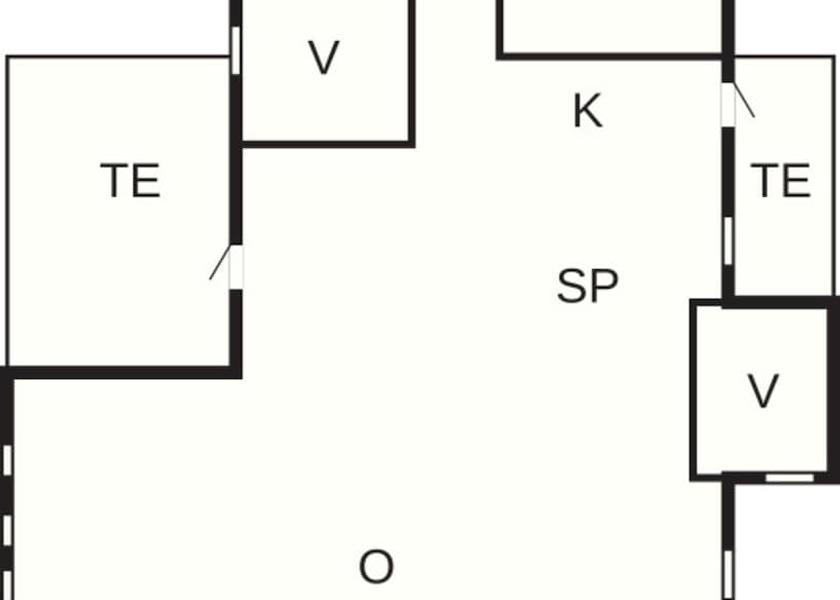 Syddanmark Broager Room layout blue print
