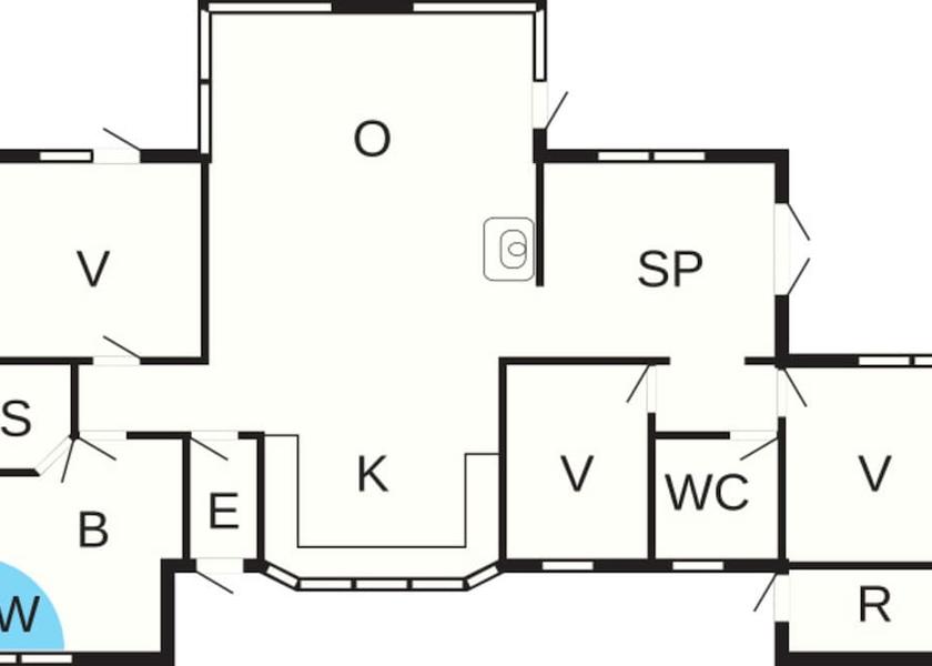 Nordjylland (region) Hirtshals Room layout blue print