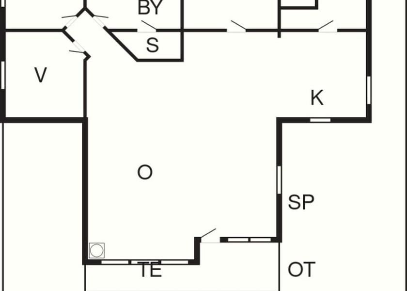 Nordjylland Thisted Room layout blue print