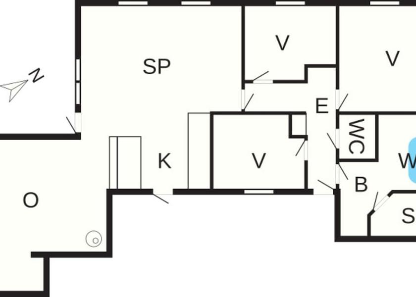 Midtjylland Horsens Room layout blue print