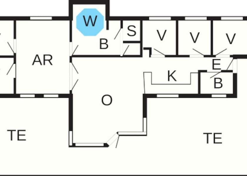 Sjælland Rodby Room layout blue print