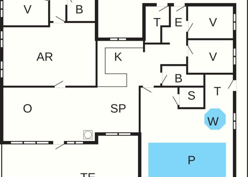 Syddanmark Juelsminde Room layout blue print