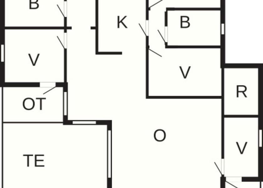 Nordjylland (region) Logstor Room layout blue print