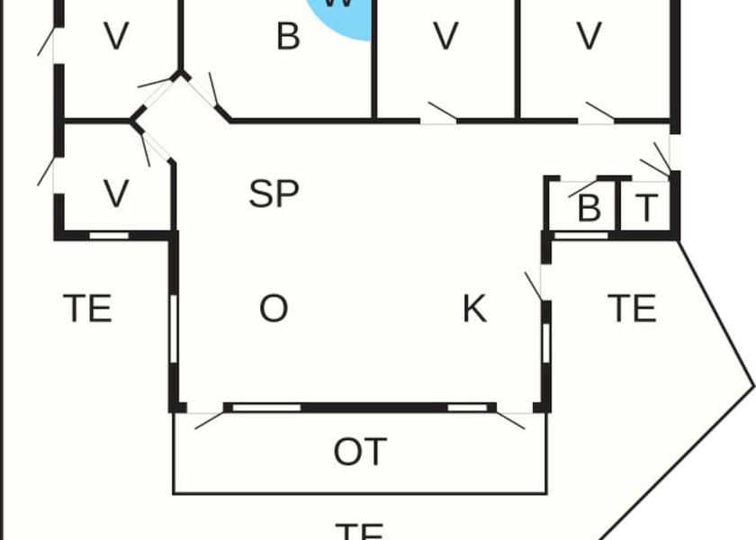 Room layout blue print