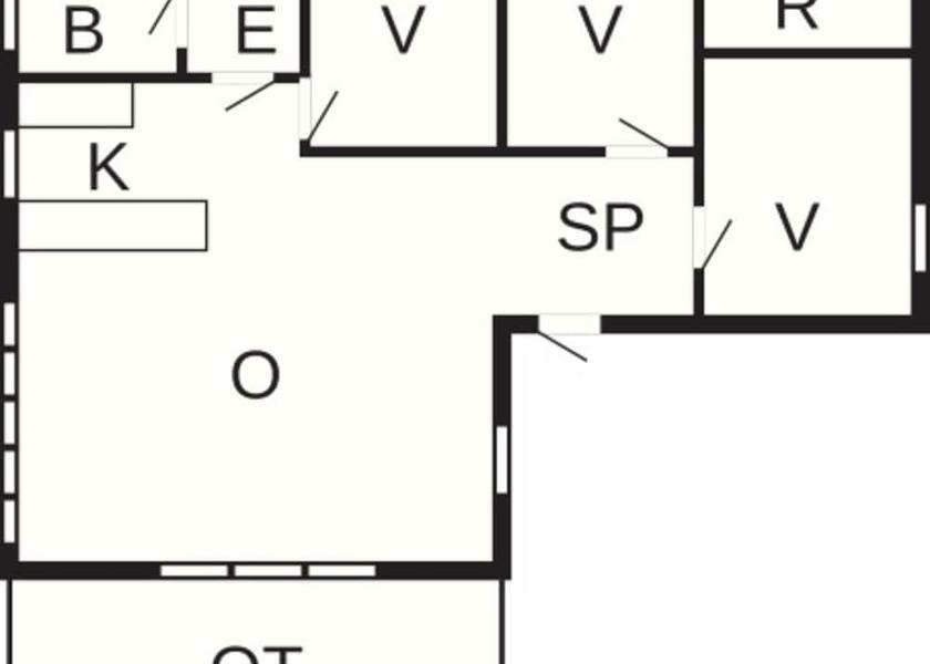 Midtjylland Ebeltoft Room layout blue print