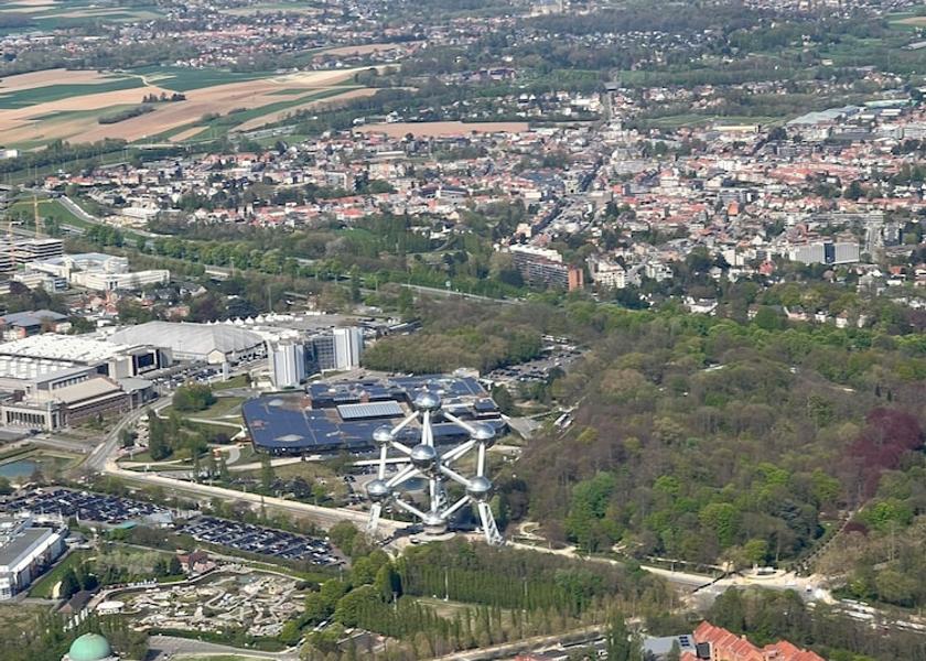 Walloon Region Charleroi Aerial View