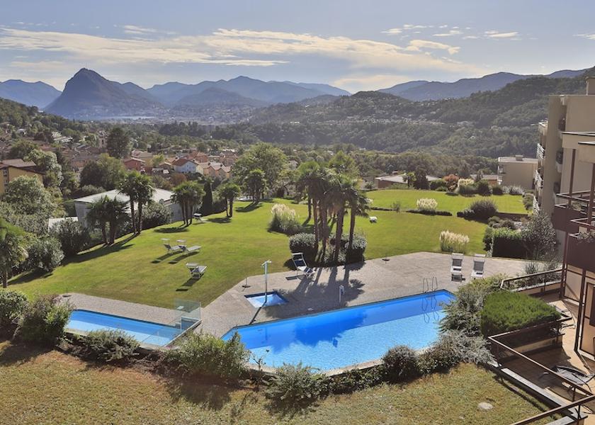Canton of Ticino Lugano Aerial View