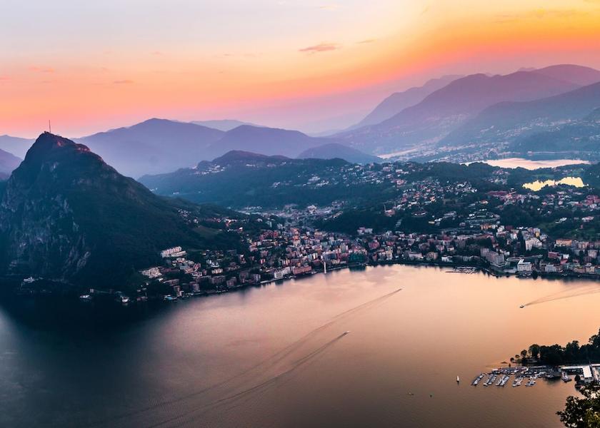 Canton of Ticino Paradiso Exterior Detail