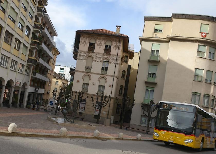 Canton of Ticino Paradiso Exterior Detail