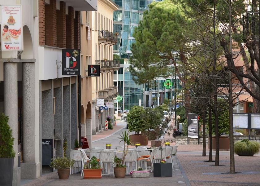 Canton of Ticino Paradiso Exterior Detail