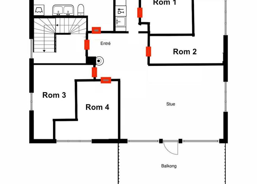 Vest-Agder (county) Kristiansand Room layout blue print