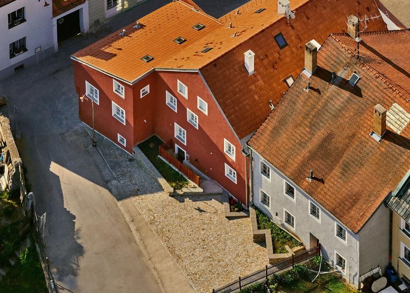 South Bohemia Region Český Krumlov Courtyard