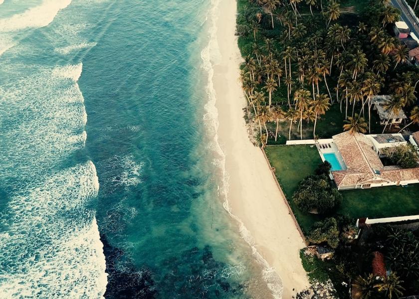 Galle District Ahangama Aerial View