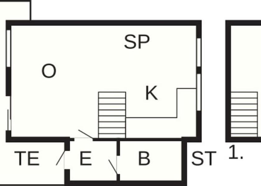 Blekinge County Ronneby Room layout blue print