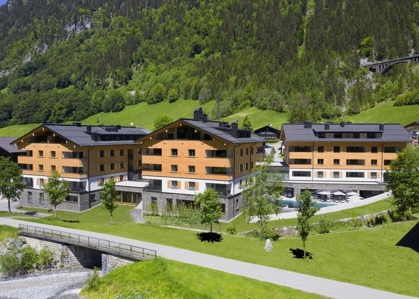 Vorarlberg Kloesterle am Arlberg Aerial View