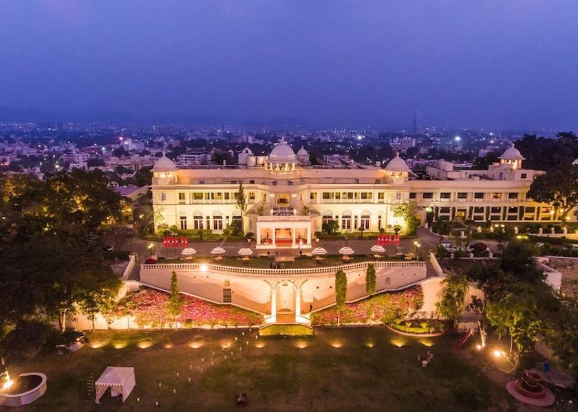 Rajasthan Udaipur Front of property - evening/night