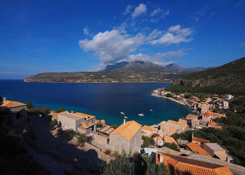 Peloponnese East Mani Aerial View