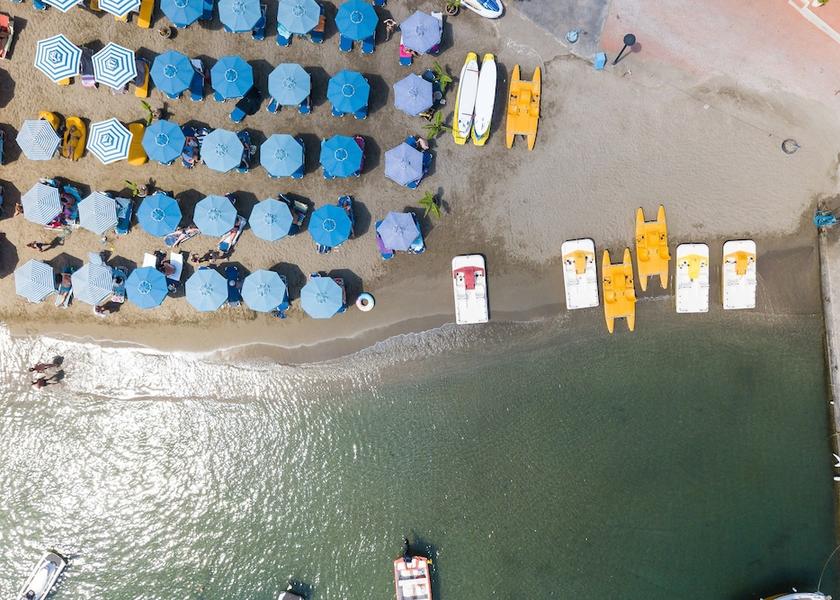 Crete Island Mylopotamos Aerial View