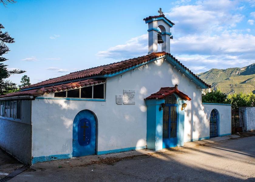 Peloponnese Aigialeia Exterior Detail