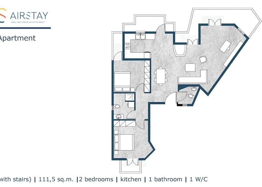 Attica Spata-Artemida Room layout blue print