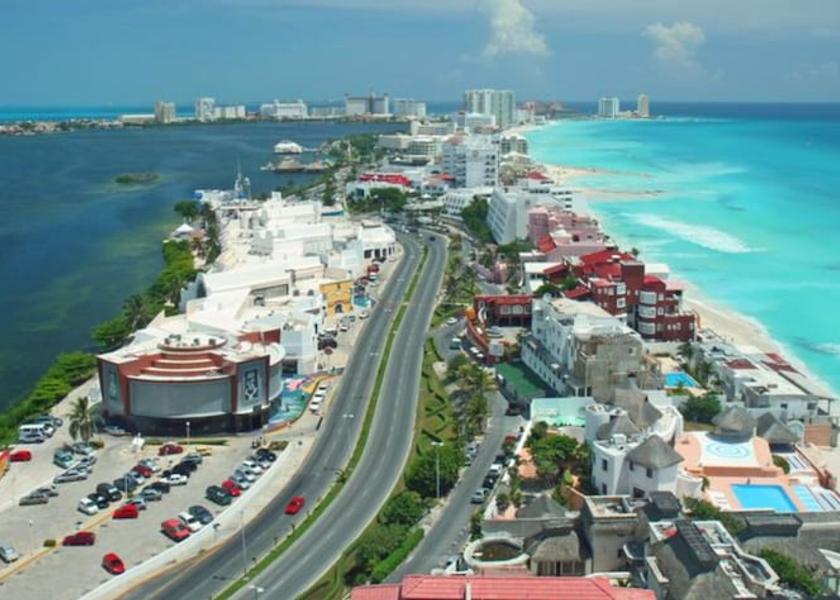 Quintana Roo Cancun Aerial View